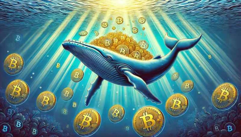 市場調整で個人投資家が撤退する中、クジラがビットコイン保有量増加